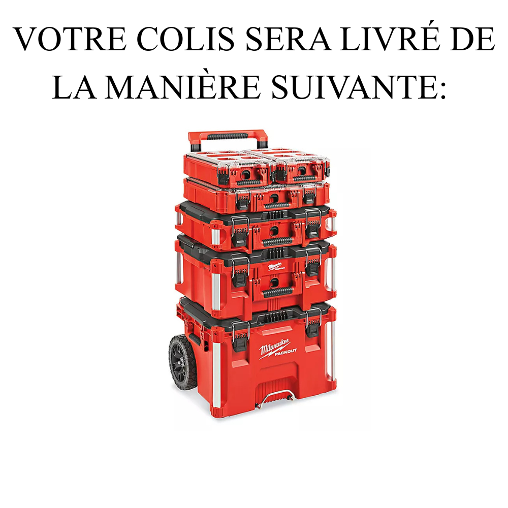 Milwaukee – M18 FPP7C-503P Powerpack | Set combo sans fil 7 pièces | 18 V | 3 batteries 5,0 Ah | Chariot Packout