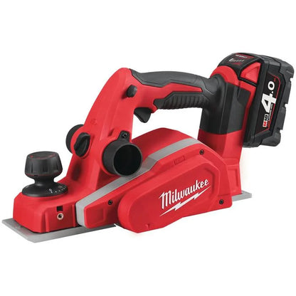 Rabot Milwaukee M18 BP-402C avec batterie et chargeur